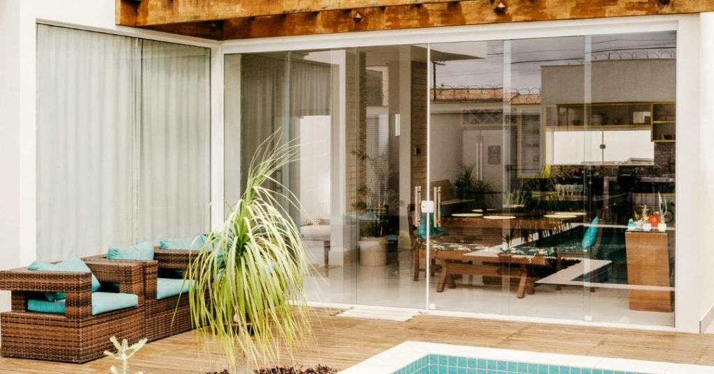 Portas de vidro em Belém